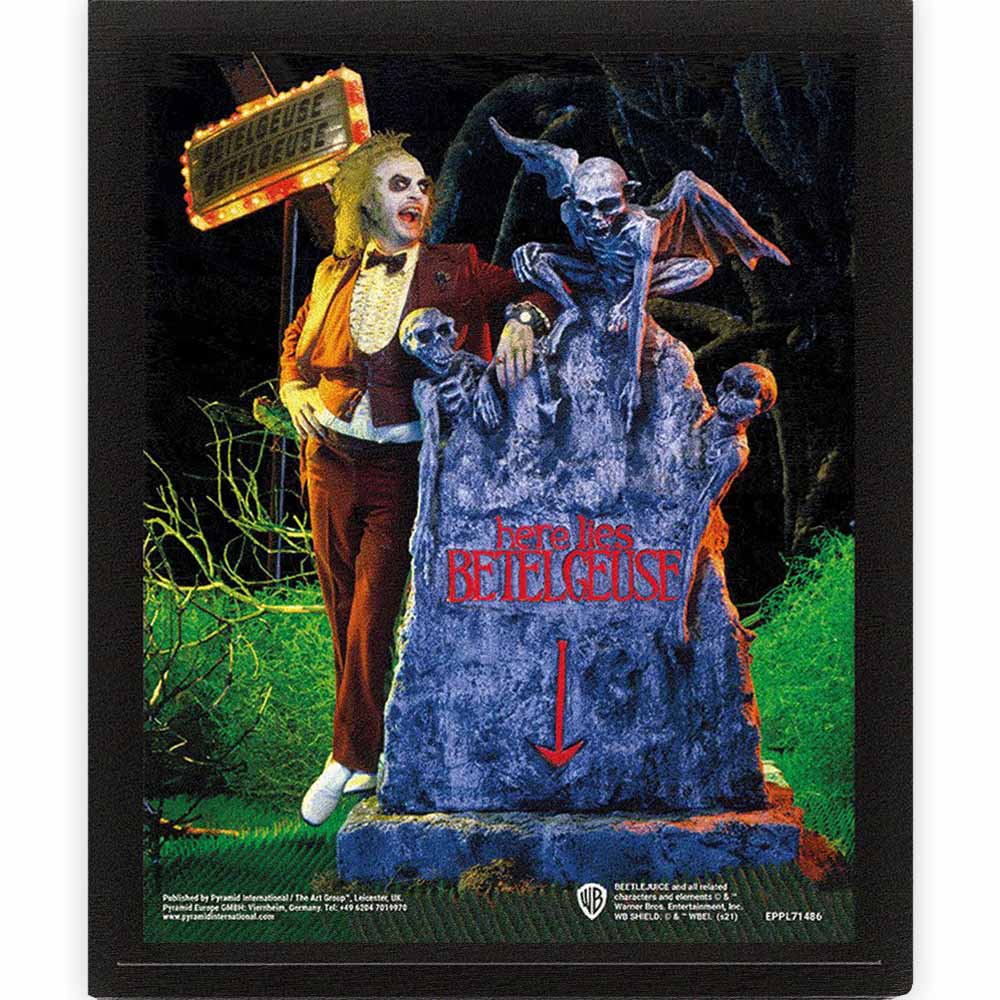 BEETLEJUICE ビートルジュース - Graveyard / 3D Lenticular / インテリア額 - PGS